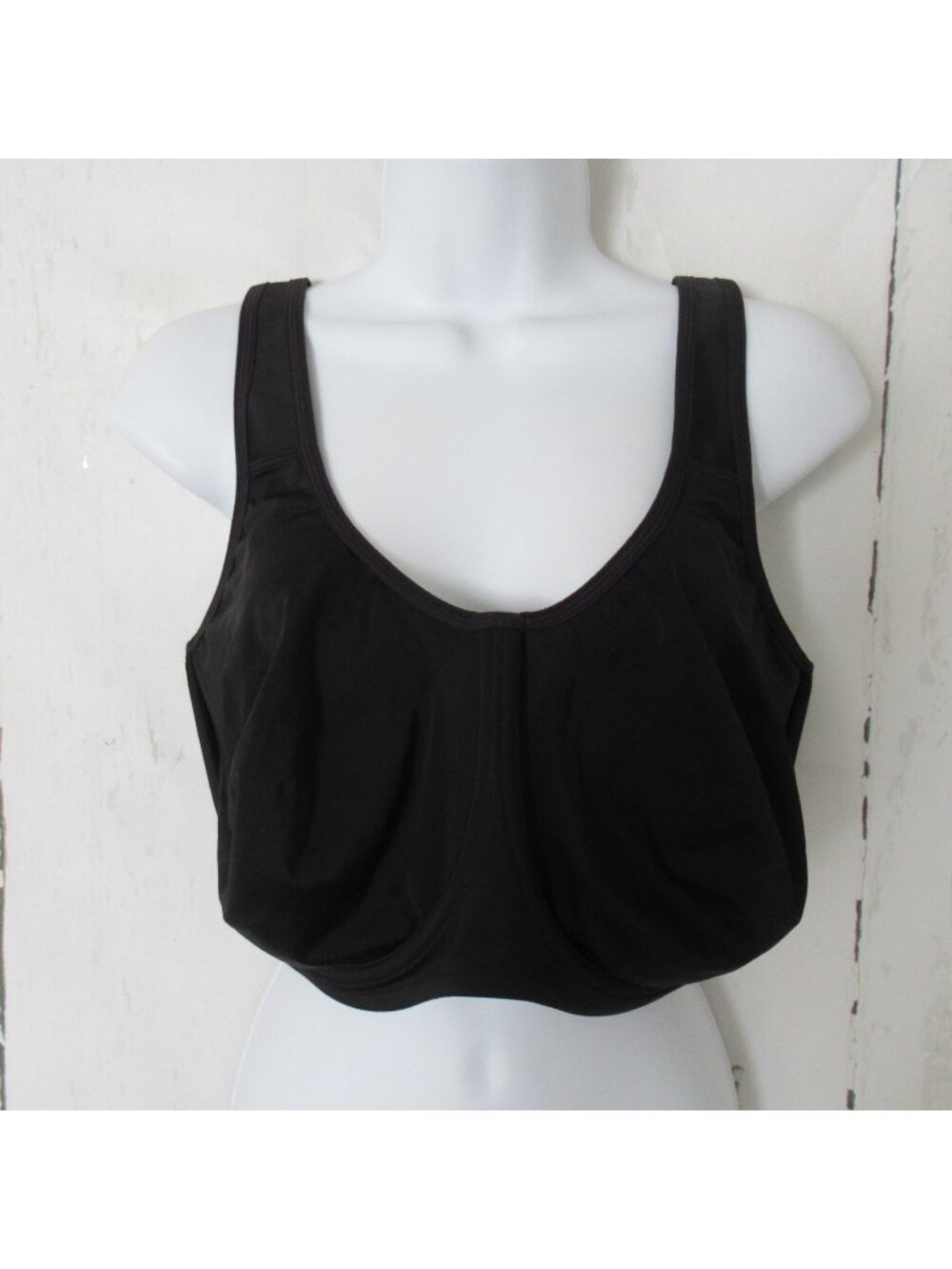 Syrokan Sports Bra 38I Black High Impact Sport Underwire Wide Strap A227